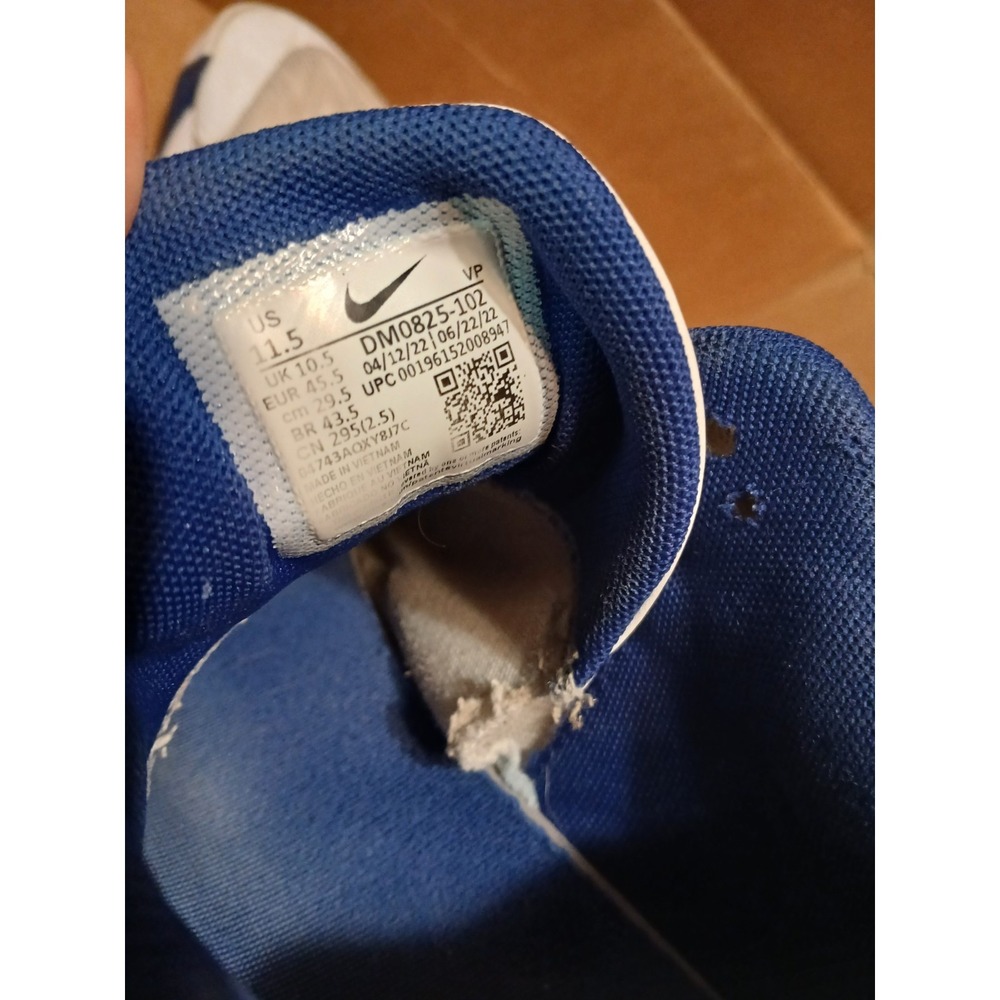 Nike Giannis Immortality 2 'White Deep Royal' Size 11.5 Basketball Athletic Shoe - Picture 9 of 9